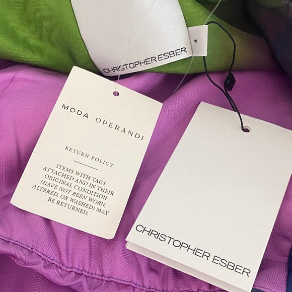 NWT Christopher Esber Aura Strapless Silk Maxi Dress - Picture 5 of 6